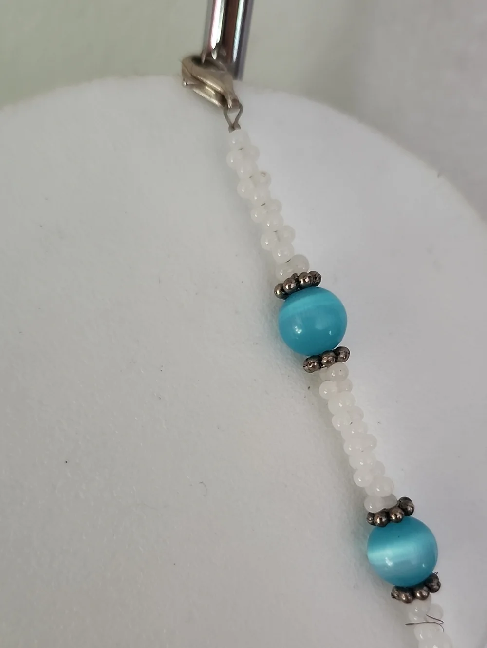 Handcrafted Turquoise Floral Pendant Necklace